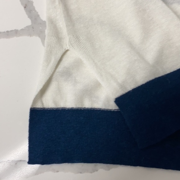 Splendid V-Neck Navy Stripe Sweater - Picture 8 of 8